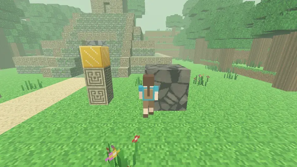 Empujando la piedra.