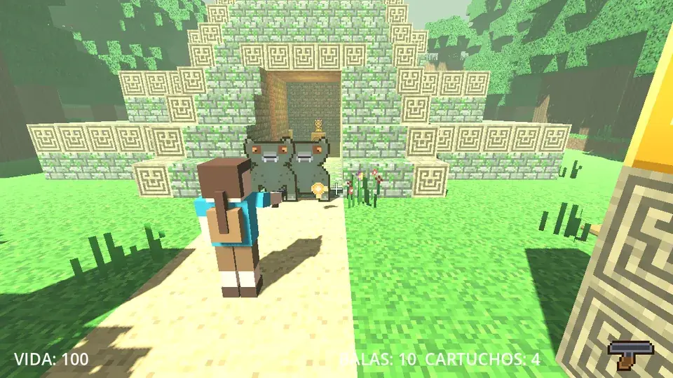 Los guardianes, en el pasillo.